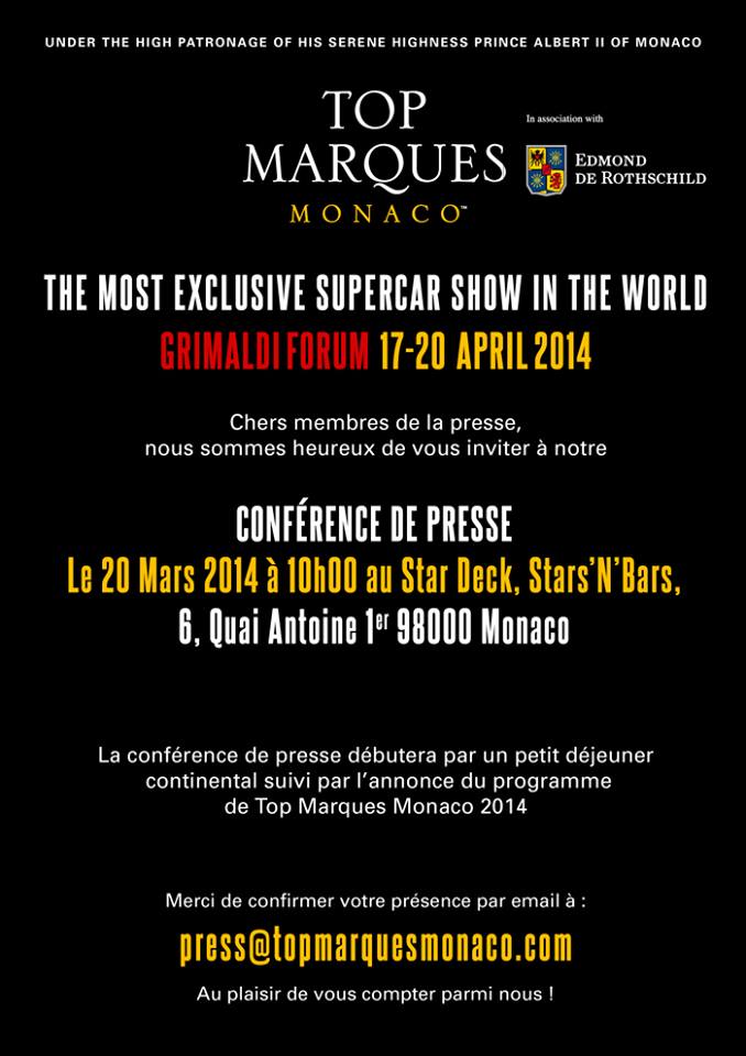 Top Marques Press Conference 2014