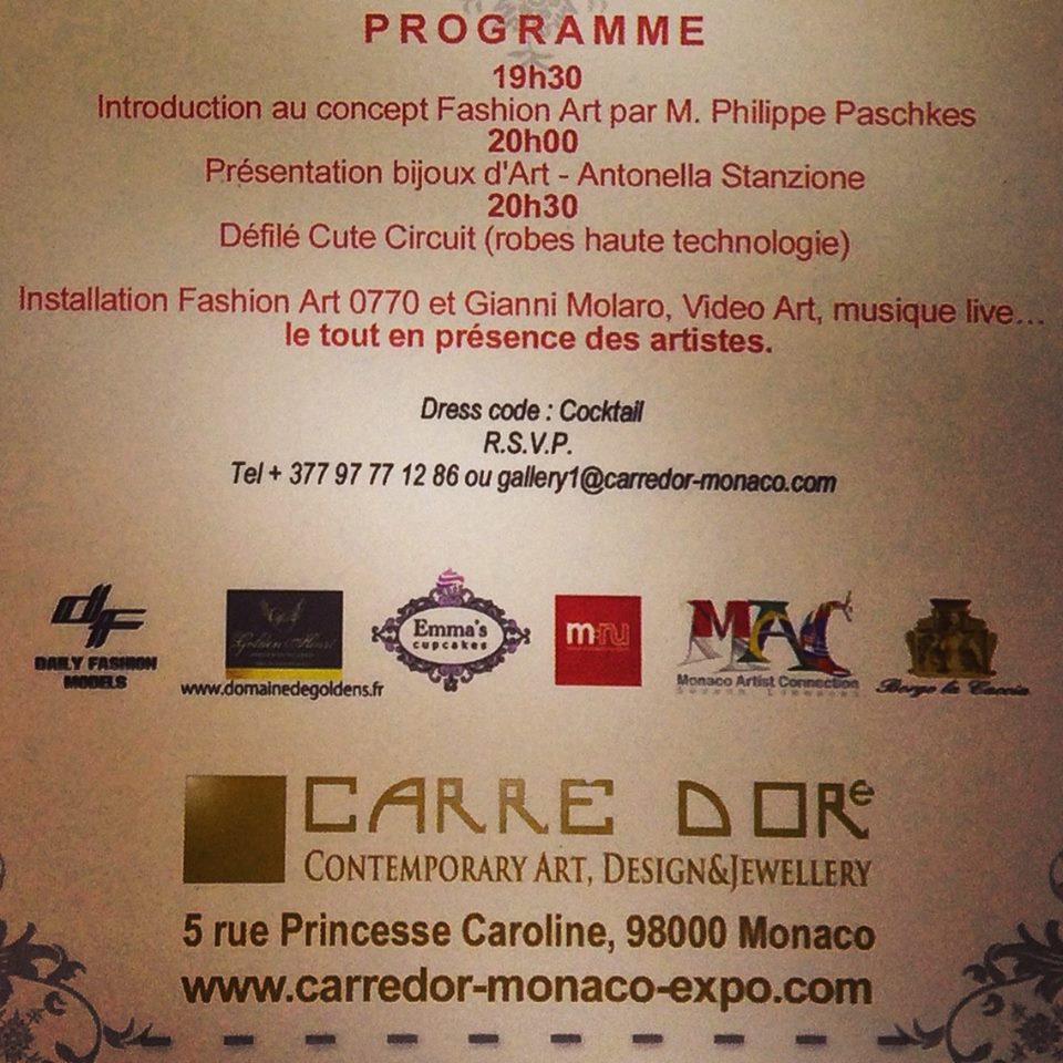 Fashion Art Galerie Carré Dore Monaco 31.07.2014